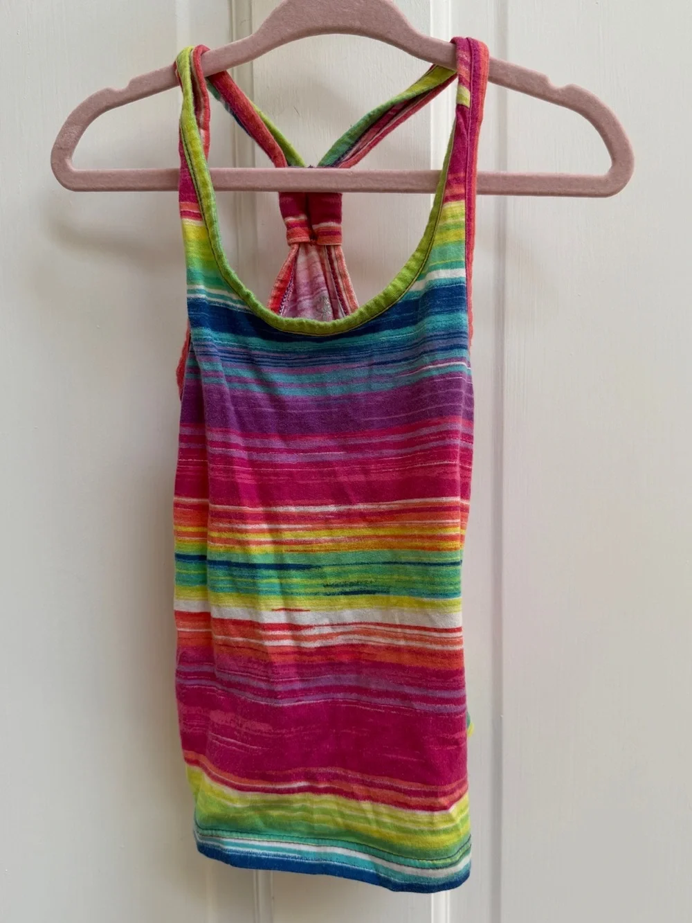 The Children's Place 4T Girls Rainbow Striped Tank Top Shirt Blouse